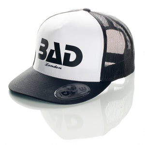 BAD CLOTHING LONDON COUTURE FASHION PREMIUM STREET WEAR AND SPORTS FITNESS ATHLETICS APPAREL TRUCKER SNAPBACK