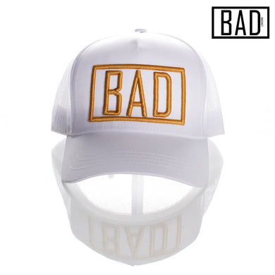 BAD COUTURE HAT COLLECTION CLOTHING LONDON FASHION PREMIUM STREET WEAR AND SPORTS FITNESS ATHLETICS APPAREL TRUCKER SNAPBACK