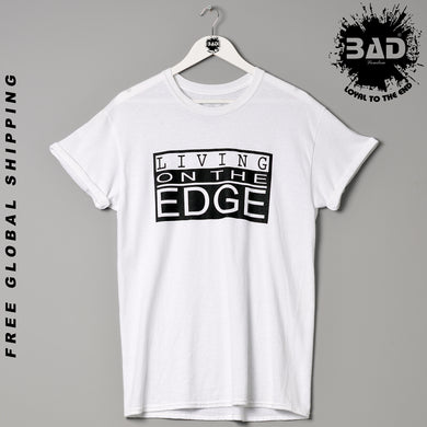 Living On The Edge Clothing London Designer Couture Premium Fashion T Shirt