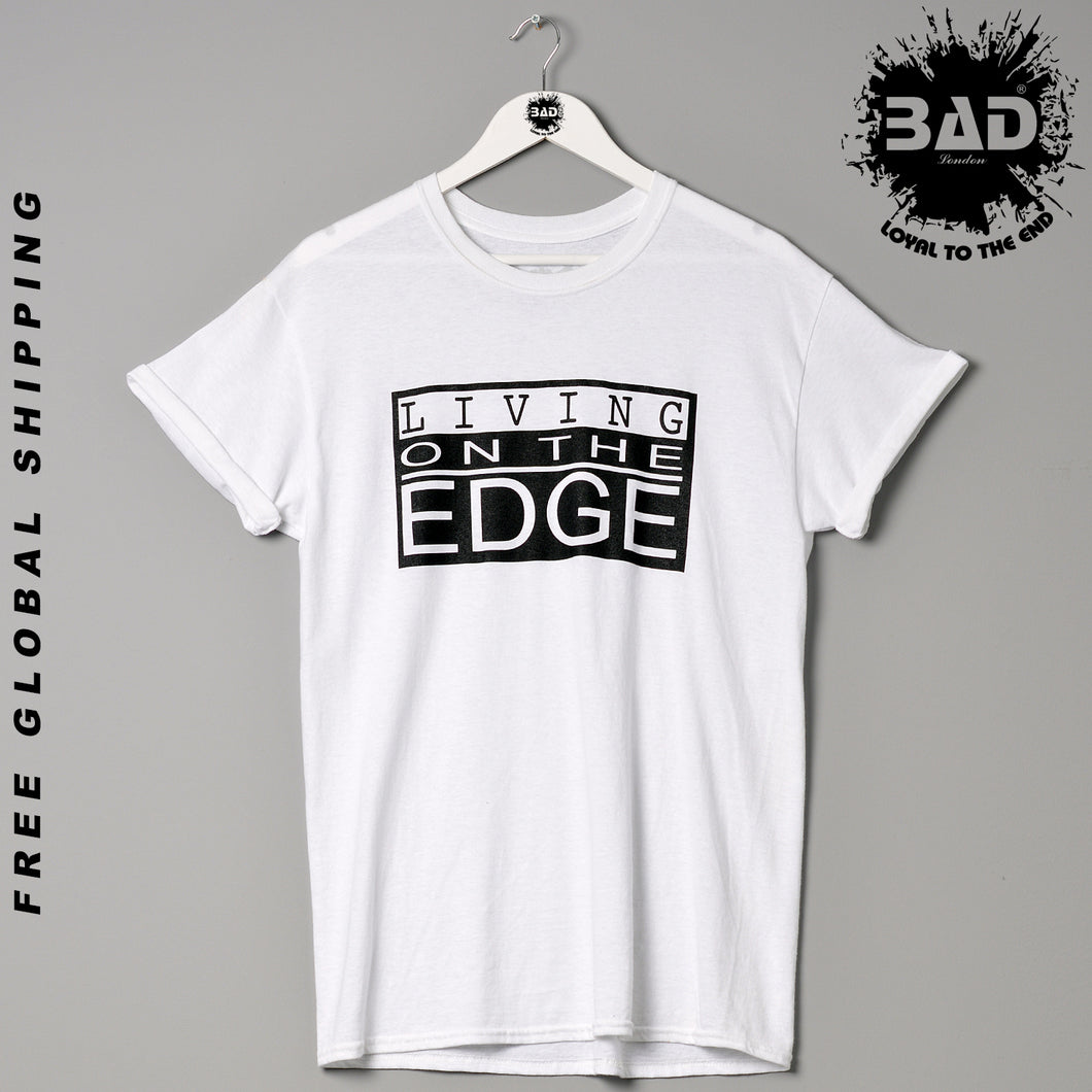 Living On The Edge Clothing London Designer Couture Premium Fashion T Shirt